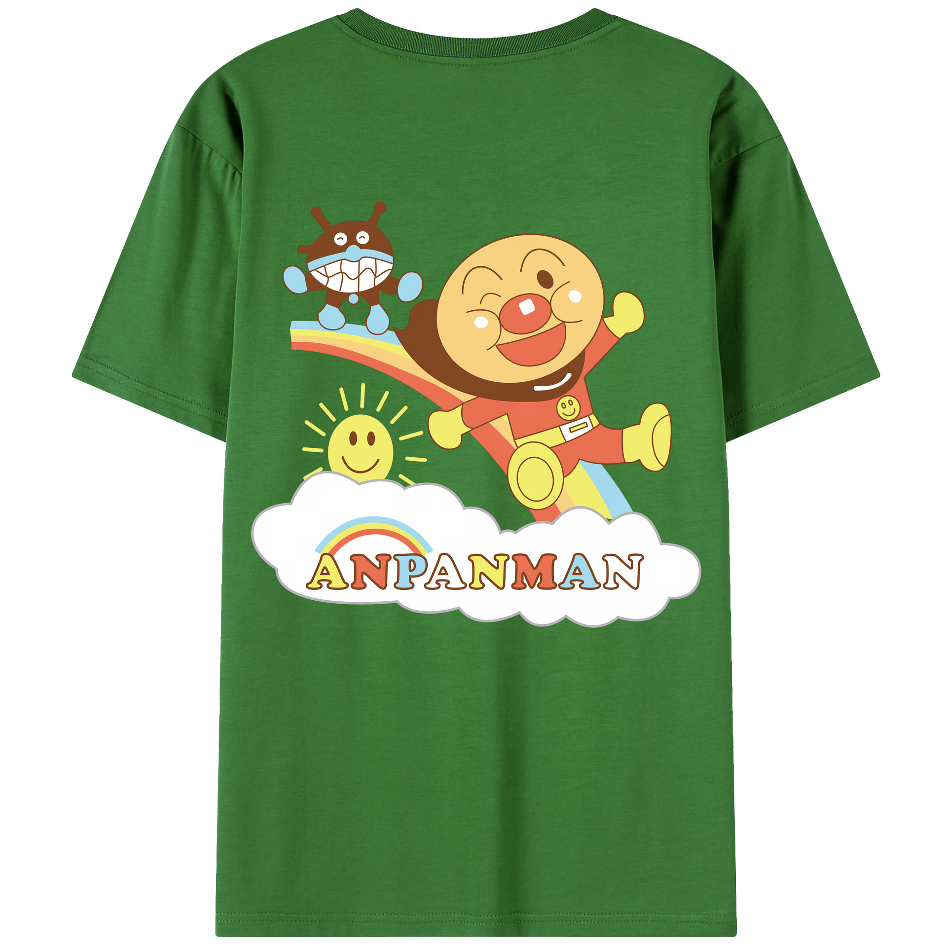 （画像用） アンパンマン Anpanman レディース半袖Tシャツ(バックプリント)